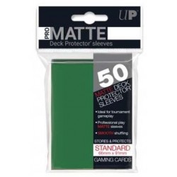 Ultra Pro Standard Card Sleeves Pro-Matte Green Standard (50ct) Standard Size Card Sleeves